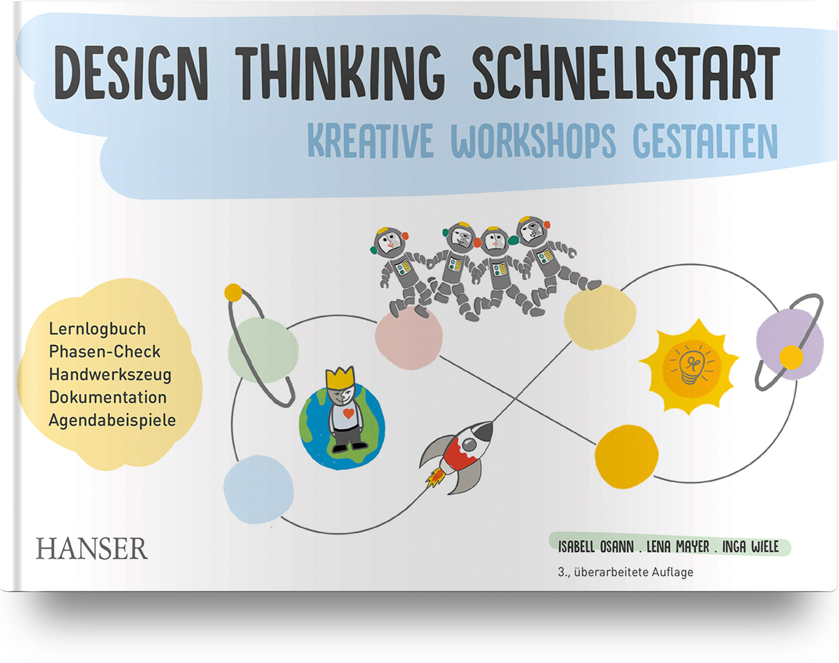 Buch-Titel: Design Thinking Schnellstart - Kreative Workshops gestalten.